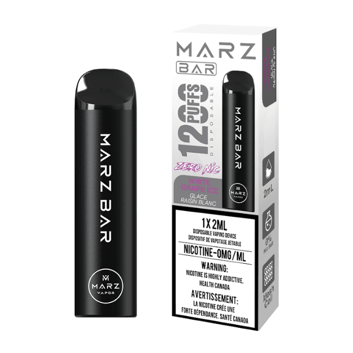 MARZ BAR 1200 Zero Nic MARZ BAR 1200 Zero Nic - White Grape Ice
