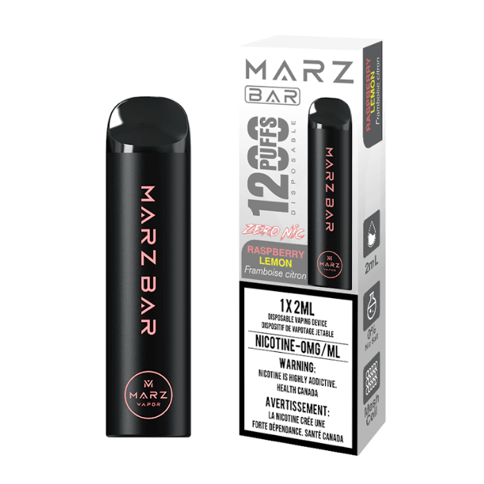 MARZ BAR 1200 Zero Nic MARZ BAR 1200 Zero Nic - Raspberry Lemon