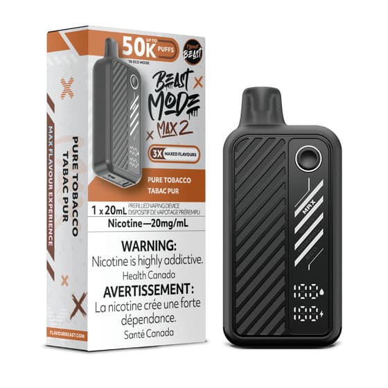 Flavour Beast Beast Mode Max 2 50K Flavour Beast Mode Max 2 50K Disposable - Pure Tobacco