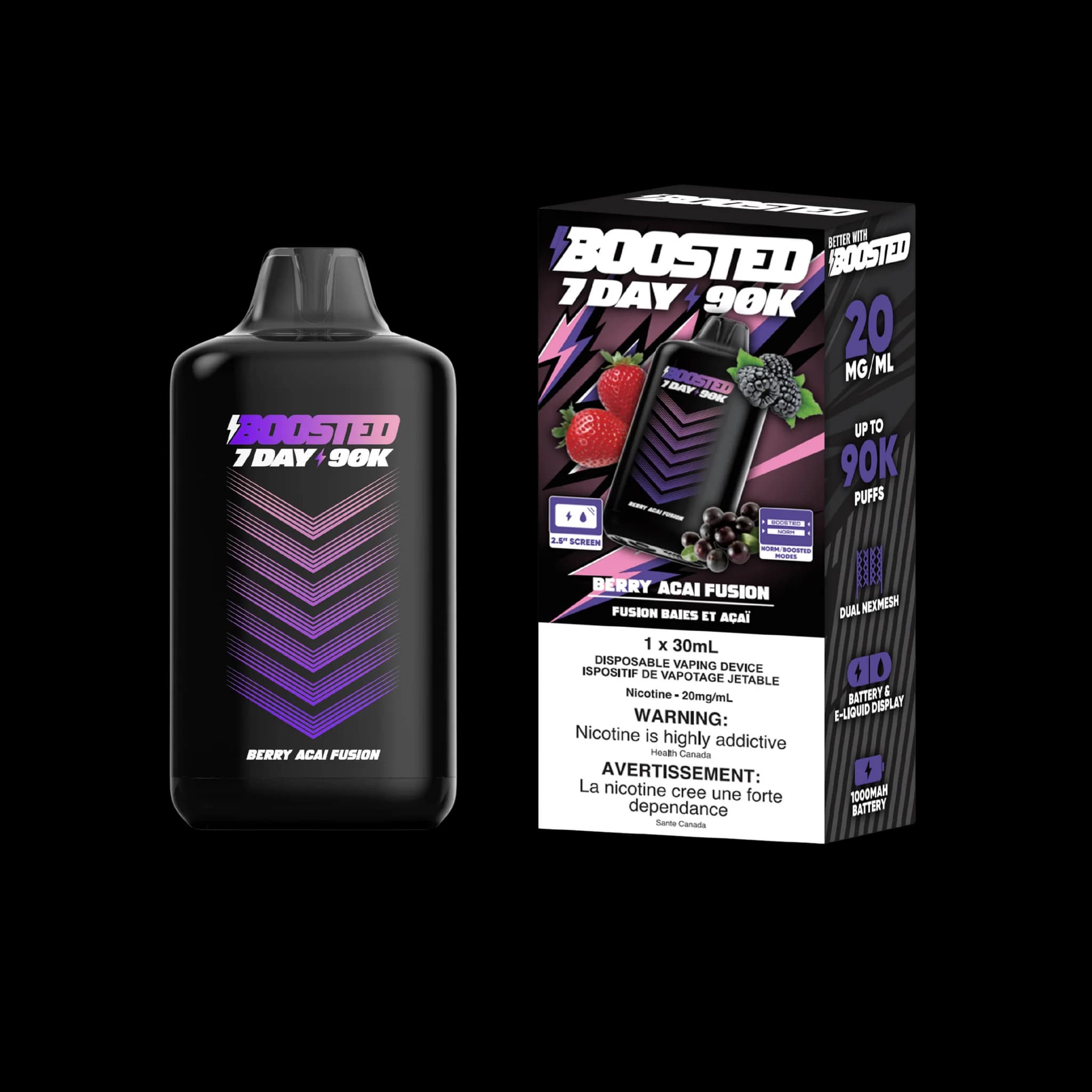 Boosted 7Day 90K Boosted 7Day 90K - Berry Acai Fusion