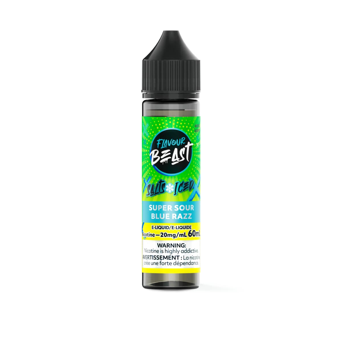 Flavour Beast 60ml Salt Flavour Beast - Super Sour Blue Razz Iced 60ml Salt
