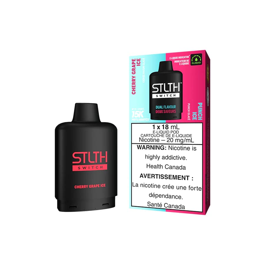 STLTH Loop Switch 15K Pods STLTH Switch 15k Pod Pack - Cherry Grape Ice and Punch Ice