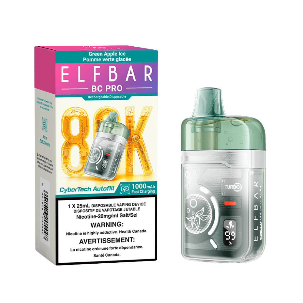 Elf Bar BC Pro 80K Elf Bar BC Pro 80K - Green Apple Ice