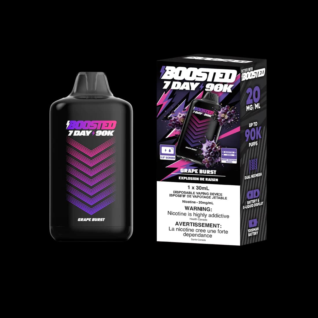 Boosted 7Day 90K Boosted 7Day 90K - Grape Burst