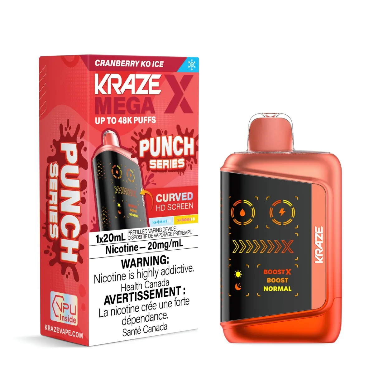 KRAZE Mega X 48K KRAZE Mega X Punch Series - Cranberry KO Ice