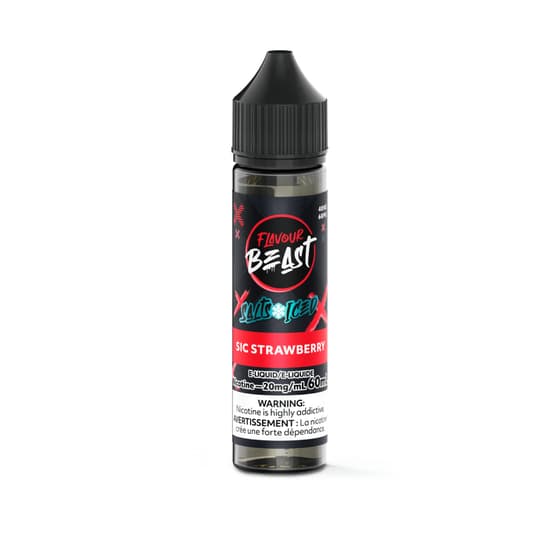 Flavour Beast 60ml Salt Flavour Beast - Sic Strawberry Iced 60ml Salt