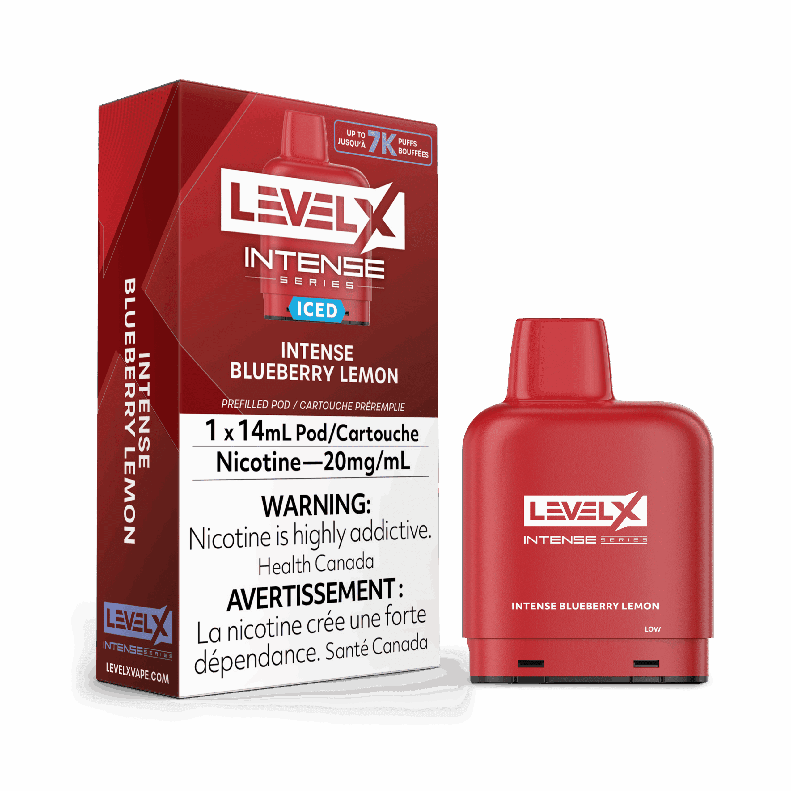 Intense 50 Level X Pod 14ml - Intense Blueberry Lemon Iced