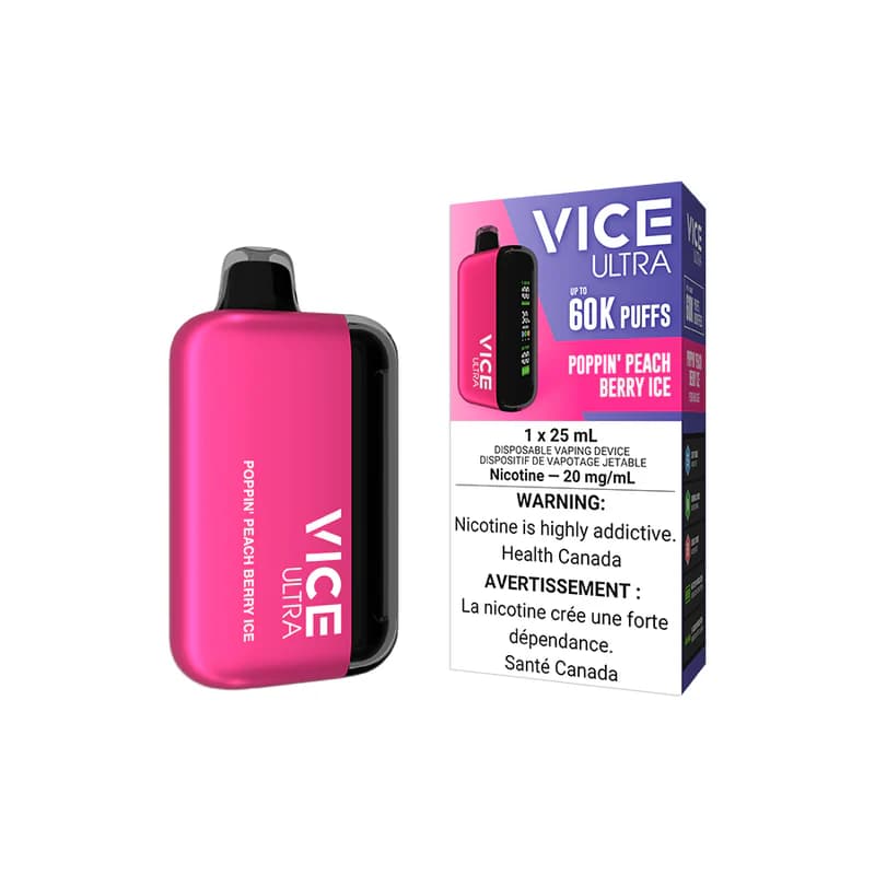 Vice Ultra 60K VICE ULTRA 60k - Poppin' Peach Berry Ice