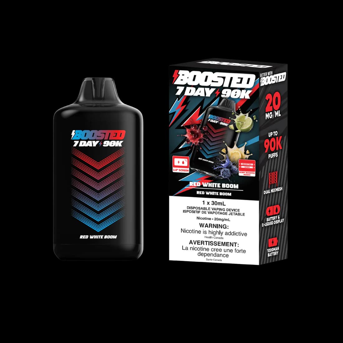 Boosted 7Day 90K Boosted 7Day 90K - Red White Boom