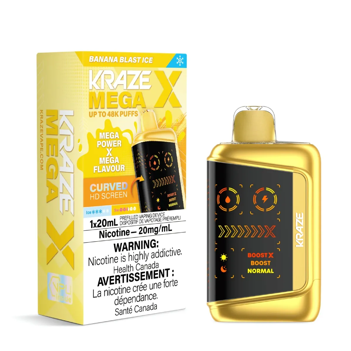 KRAZE Mega X 48K KRAZE Mega X - Banana Blast Ice